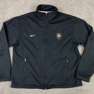 Vintage Nike Bauer Hockey Canada Jacket Men's XL Track Running Full Zip